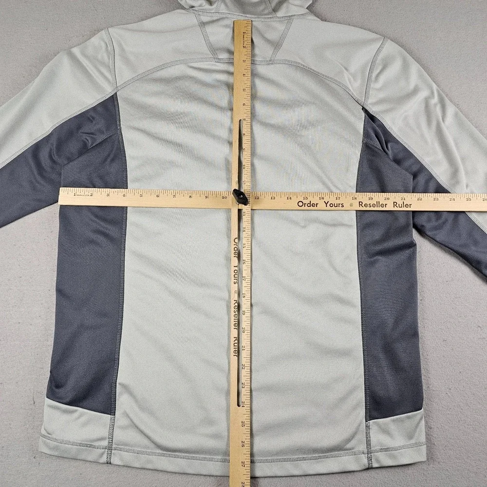 The North Face Cinder Jacket Hoodie Mens Large Gray Fleece Full Zip Pockets